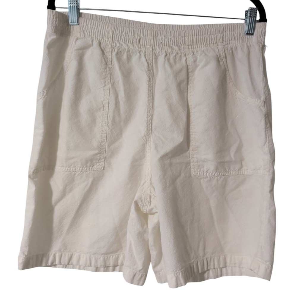 Rebecca Malone 100% Cotton White Casual Shorts
